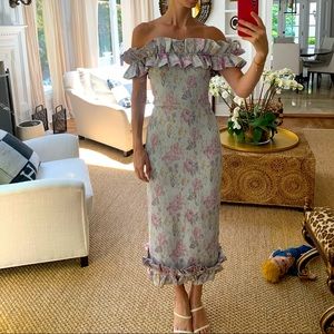 V. Chapman Lilac Dress in purple floral